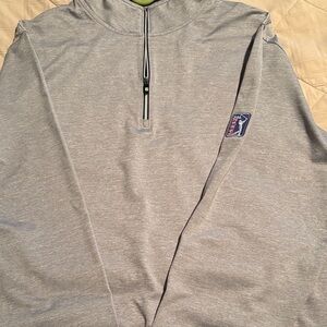 FootJoy Gray Zip Up Sweater